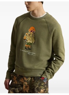 polo ralph lauren sweater manknit-sweatshirt - 710b28795001 cruise olive