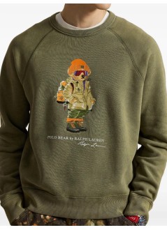 polo ralph lauren sweater manknit-sweatshirt - 710b28795001 cruise olive