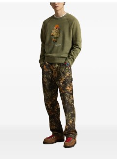 polo ralph lauren sweater manknit-sweatshirt - 710b28795001 cruise olive