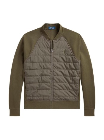 polo ralph lauren punto hombre knit-full zip-pullover - 710b27212001 canopy olive
