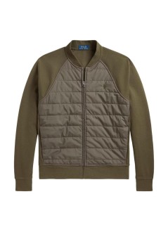 polo ralph lauren punto hombre knit-full zip-pullover - 710b27212001 canopy olive