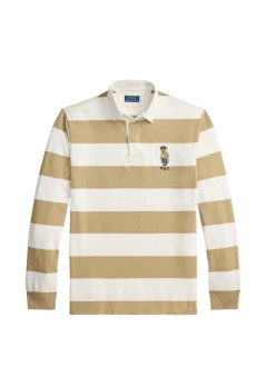 polo ralph lauren polo hombre knit-rugby-pullover - 710b27062001 rl khki trphy crm hrtg br
