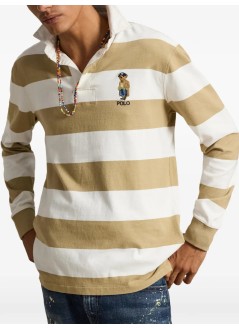 polo ralph lauren polo hombre knit-rugby-pullover - 710b27062001 rl khki trphy crm hrtg br