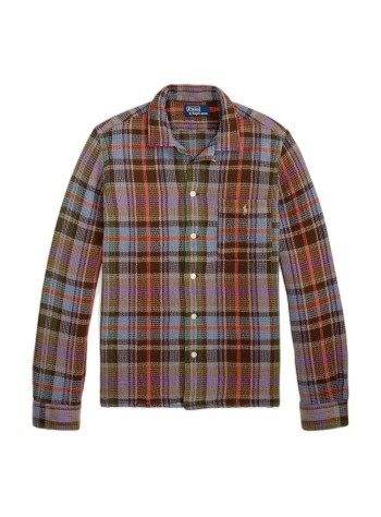 polo ralph lauren camiseria hombre woven-sport shirt-shirt - 710b26884001 7448a brown blue multi
