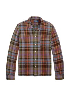 polo ralph lauren camiseria hombre woven-sport shirt-shirt - 710b26884001 7448a brown blue multi