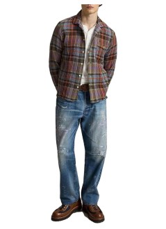 polo ralph lauren camiseria hombre woven-sport shirt-shirt - 710b26884001 7448a brown blue multi