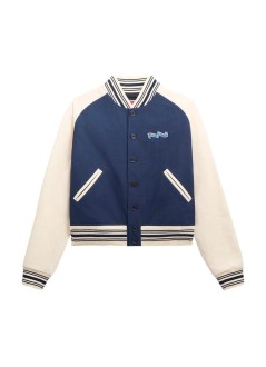 kenzo outerwear hombre kenzo jumping tiger varsity jacket - fg65bl1929pk 76
