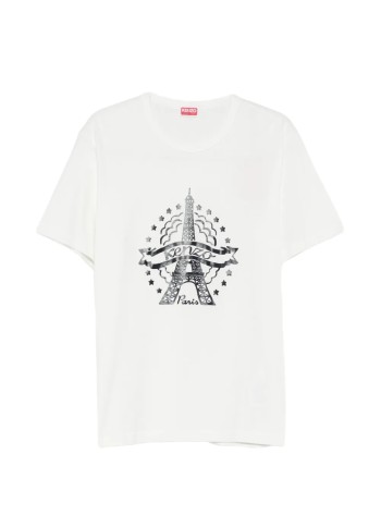 kenzo camiseta hombre kenzo eiffel tower design slim t-shirt - fg65ts1664sg 02