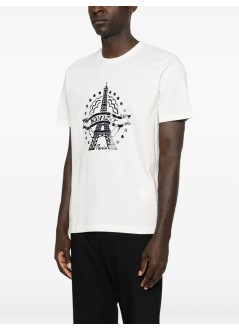 kenzo t-shirt mankenzo eiffel tower design slim t-shirt - fg65ts1664sg 02