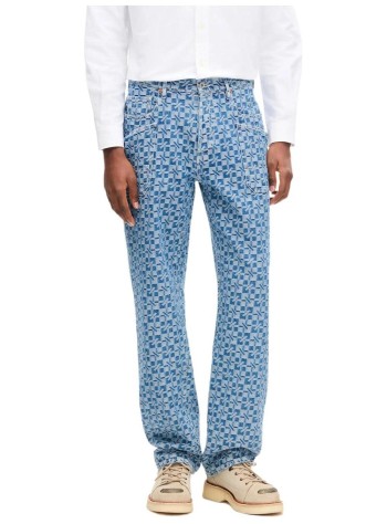kenzo pantalon jeans hombre kenzogram cargo monkey fit jeans - fg65dp4277j4 dt 2