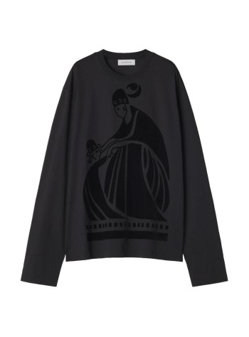 lanvin camiseta hombre t-shirt manches longues logo m&d - rmts0052j040a26 10
