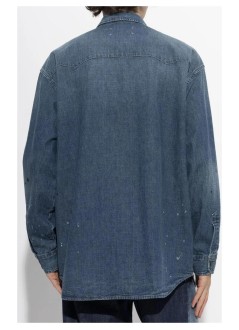 maison margiela camiseria hombre bicolor denim shirt - s50dt0084m30021 964