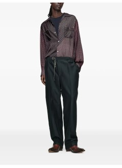 maison margiela pantalon hombre drawstring trousers - s50ka0735m35996 511