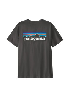 patagonia t-shirt manm's p-6 logo t-shirt - 37882 inbk