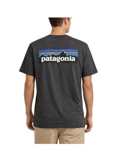 patagonia t-shirt manm's p-6 logo t-shirt - 37882 inbk