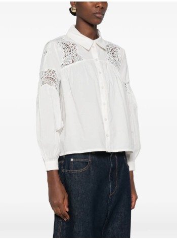 ba&sh t-shirt womanshirt roseanne - 1h26rose ecru 2