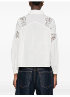 ba&sh t-shirt womanshirt roseanne - 1h26rose ecru