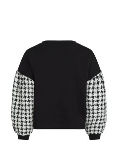 karl lagerfeld outerwear womanboucle mix sweatshirt - b4w20001 a97