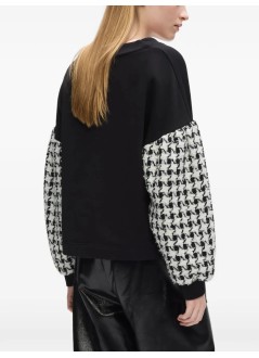 karl lagerfeld outerwear womanboucle mix sweatshirt - b4w20001 a97