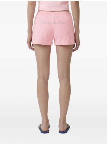 sporty & rich pantalon corto mujer signature logo krystal short - sh05773326p144 4028 2