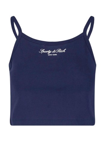 sporty & rich top mujer signature ny box tank - to10873329bl106 3902