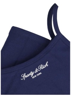 sporty & rich top womansignature ny box tank - to10873329bl106 3902