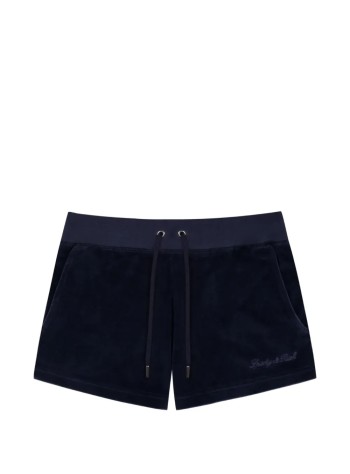 sporty & rich pantalon corto mujer signature logo krystal short - sh05773326bl106 3902