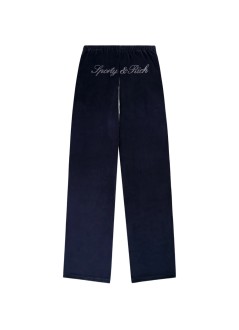 sporty & rich pantalon mujer signature logo krystal trackpant - pa02273326bl106 3902