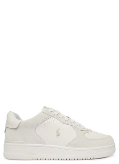 polo ralph lauren sneaker hombre masters crt-sneakers-low top lace - 809p15491001 deckwash white bianco