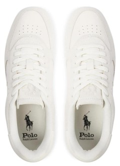 polo ralph lauren sneaker hombre masters crt-sneakers-low top lace - 809p15491001 deckwash white bianco