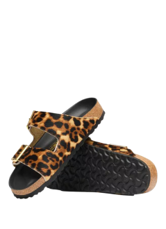 birkenstock sandal womanarizona fur - 1032839 leo natural
