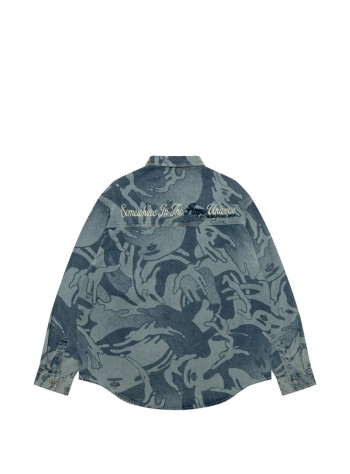aape by a bathing ape camiseria hombre aape  main long sleeve shirt - aapstm8564xxqblr blr 2