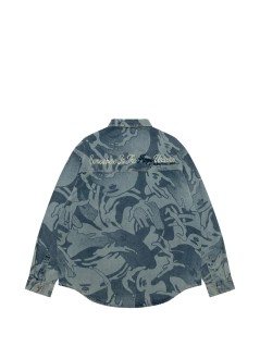 aape by a bathing ape camiseria hombre aape  main long sleeve shirt - aapstm8564xxqblr blr