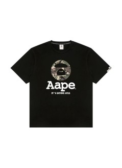 aape by a bathing ape camiseta hombre aape  basic tee - aaptem1640xxqbkx bkx