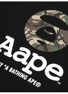 aape by a bathing ape camiseta hombre aape  basic tee - aaptem1640xxqbkx bkx