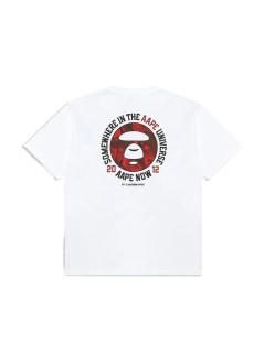 aape by a bathing ape camiseta hombre aape  basic tee - aaptem1842xxqwhx whx