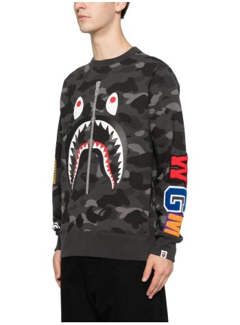bape sudadera hombre 1st camo college crewneck sweatshirt m - 001swm301009m green 2