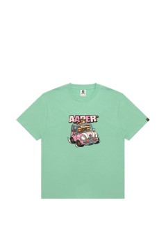 aape by a bathing ape t-shirt manaape theme aaper tee - aaptem1826xxqgre gre
