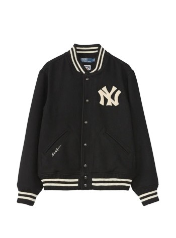polo ralph lauren outerwear mannt bball kkt-lined-bomber - 710953996500 polo black