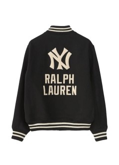 polo ralph lauren outerwear hombre nt bball kkt-lined-bomber - 710953996500 polo black