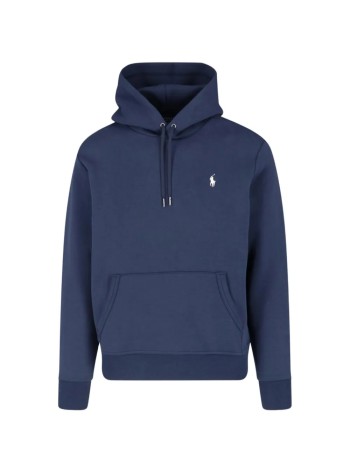 polo ralph lauren sweater manlong sleeve hooded cotton and recycled polyester jumper - 710907092002 aviator navy c1730