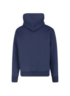 polo ralph lauren sweater manlong sleeve hooded cotton and recycled polyester jumper - 710907092002 aviator navy c1730