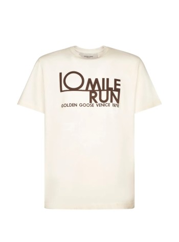 golden goose camiseta hombre journey m's t-shirt regular gauze cotton jersey vintage tre - gmp01220p002621 11560