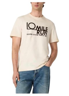 golden goose camiseta hombre journey m's t-shirt regular gauze cotton jersey vintage tre - gmp01220p002621 11560