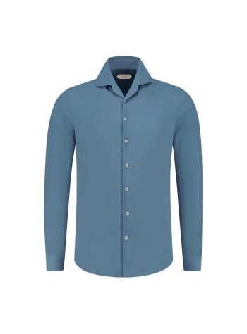 aurélien camiseria hombre denim shirt - 60230602160000 mid blue