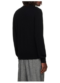 comme des garçons play sudadera hombre sweater pink emblem - axn097051 black