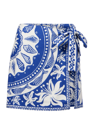 farm rio falda mujer ocean scarf mini skirt - 341966 25066