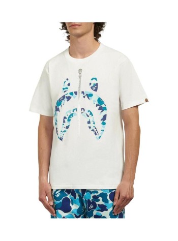 bape camiseta hombre abc camo shark tee m - 001tem301007m black x blue 2
