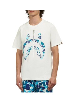 bape camiseta hombre abc camo shark tee m - 001tem301007m black x blue