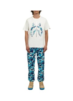 bape camiseta hombre abc camo shark tee m - 001tem301007m black x blue